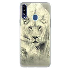 Odolné silikónové puzdro iSaprio - Lioness 01 - Samsung Galaxy A20s