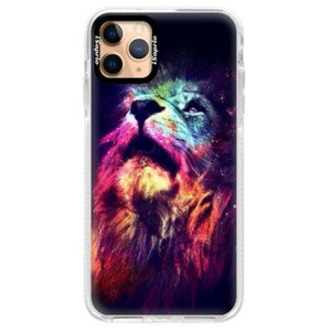 Silikónové puzdro Bumper iSaprio - Lion in Colors - iPhone 11 Pro Max