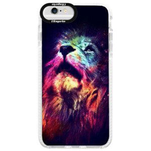 Silikónové púzdro Bumper iSaprio - Lion in Colors - iPhone 6/6S