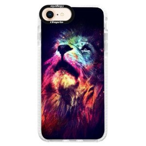 Silikónové púzdro Bumper iSaprio - Lion in Colors - iPhone 8