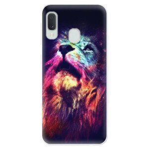 Odolné silikónové puzdro iSaprio - Lion in Colors - Samsung Galaxy A20e