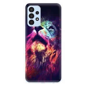 Odolné silikónové puzdro iSaprio - Lion in Colors - Samsung Galaxy A13