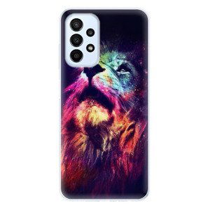 Odolné silikónové puzdro iSaprio - Lion in Colors - Samsung Galaxy A23 / A23 5G