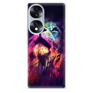 Odolné silikónové puzdro iSaprio - Lion in Colors - Honor 70