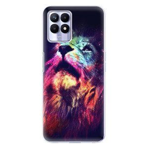 Odolné silikónové puzdro iSaprio - Lion in Colors - Realme 8i