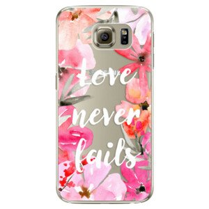 Plastové puzdro iSaprio - Love Never Fails - Samsung Galaxy S6 Edge