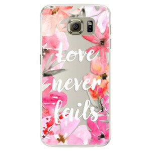 Silikónové puzdro iSaprio - Love Never Fails - Samsung Galaxy S6 Edge