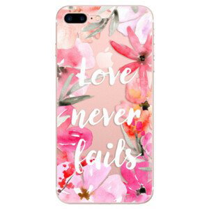 Odolné silikónové puzdro iSaprio - Love Never Fails - iPhone 7 Plus