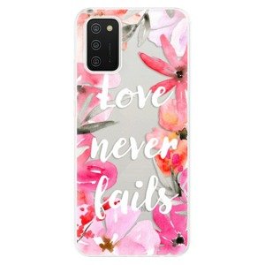 Odolné silikónové puzdro iSaprio - Love Never Fails - Samsung Galaxy A02s