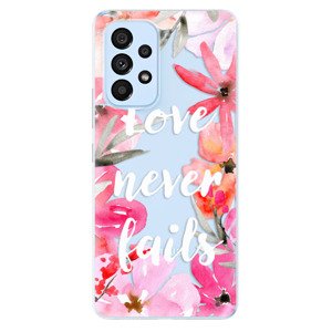 Odolné silikónové puzdro iSaprio - Love Never Fails - Samsung Galaxy A53 5G