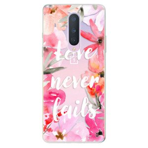 Odolné silikónové puzdro iSaprio - Love Never Fails - OnePlus 8