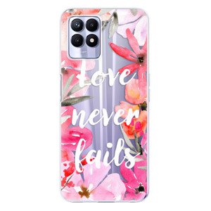 Odolné silikónové puzdro iSaprio - Love Never Fails - Realme 8i