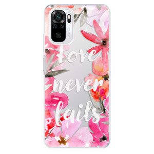 Odolné silikónové puzdro iSaprio - Love Never Fails - Xiaomi Redmi Note 10 / Note 10S