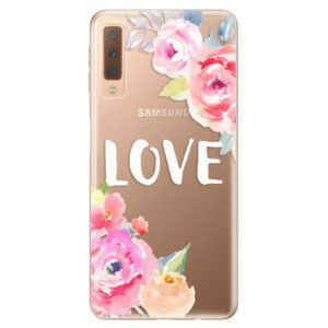 Odolné silikónové puzdro iSaprio - Love - Samsung Galaxy A7 (2018)