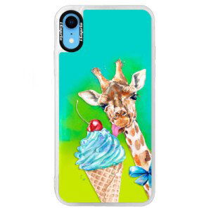 Neónové puzdro Blue iSaprio - Love Ice-Cream - iPhone XR