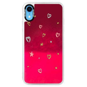 Neónové púzdro Pink iSaprio - Lovely Pattern - iPhone XR