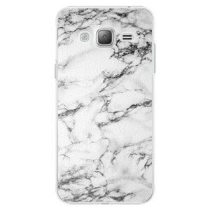 Plastové puzdro iSaprio - White Marble 01 - Samsung Galaxy J3