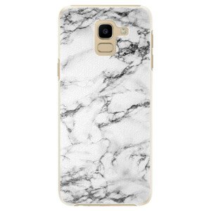 Plastové puzdro iSaprio - White Marble 01 - Samsung Galaxy J6