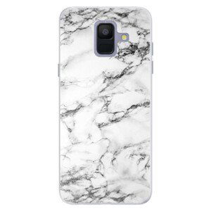 Silikónové puzdro iSaprio - White Marble 01 - Samsung Galaxy A6