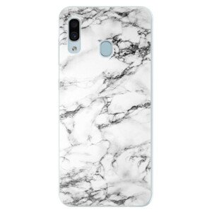 Silikónové puzdro iSaprio - White Marble 01 - Samsung Galaxy A30