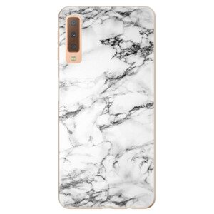 Odolné silikónové puzdro iSaprio - White Marble 01 - Samsung Galaxy A7 (2018)