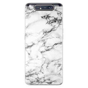 Odolné silikónové puzdro iSaprio - White Marble 01 - Samsung Galaxy A80