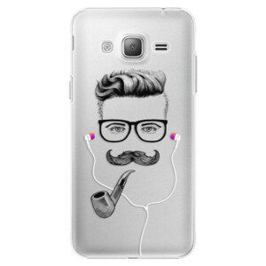 Plastové puzdro iSaprio - Man With Headphones 01 - Samsung Galaxy J3