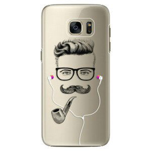 Plastové puzdro iSaprio - Man With Headphones 01 - Samsung Galaxy S7 Edge