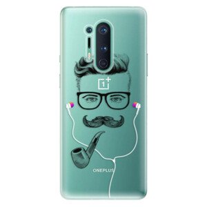 Odolné silikónové puzdro iSaprio - Man With Headphones 01 - OnePlus 8 Pro