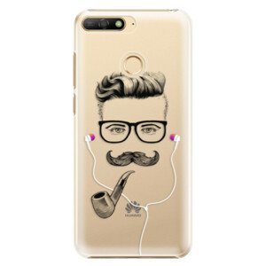 Plastové puzdro iSaprio - Man With Headphones 01 - Huawei Y6 Prime 2018