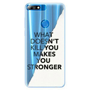 Silikónové puzdro iSaprio - Makes You Stronger - Huawei Y7 Prime 2018