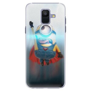 Plastové puzdro iSaprio - Mimons Superman 02 - Samsung Galaxy A6