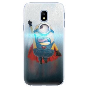 Plastové puzdro iSaprio - Mimons Superman 02 - Samsung Galaxy J3 2017