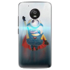 Plastové puzdro iSaprio - Mimons Superman 02 - Lenovo Moto G5