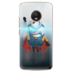 Plastové puzdro iSaprio - Mimons Superman 02 - Lenovo Moto G5 Plus