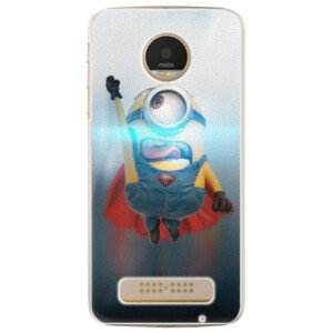 Plastové puzdro iSaprio - Mimons Superman 02 - Lenovo Moto Z Play