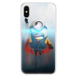 Silikónové puzdro iSaprio - Mimons Superman 02 - iPhone X