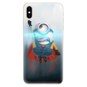 Silikónové puzdro iSaprio - Mimons Superman 02 - iPhone XS Max