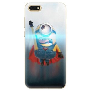 Odolné silikónové puzdro iSaprio - Mimons Superman 02 - Huawei Honor 7S