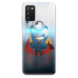 Odolné silikónové puzdro iSaprio - Mimons Superman 02 - Samsung Galaxy A03s