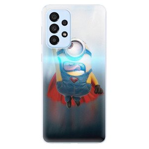 Odolné silikónové puzdro iSaprio - Mimons Superman 02 - Samsung Galaxy A33 5G