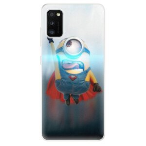 Odolné silikónové puzdro iSaprio - Mimons Superman 02 - Samsung Galaxy A41