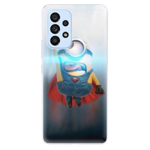 Odolné silikónové puzdro iSaprio - Mimons Superman 02 - Samsung Galaxy A73 5G