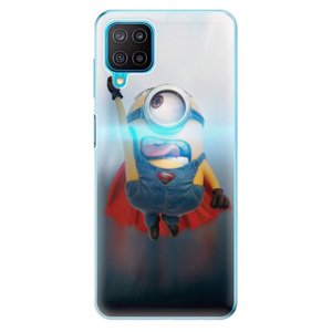 Odolné silikónové puzdro iSaprio - Mimons Superman 02 - Samsung Galaxy M12