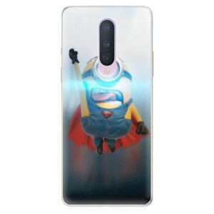 Odolné silikónové puzdro iSaprio - Mimons Superman 02 - OnePlus 8