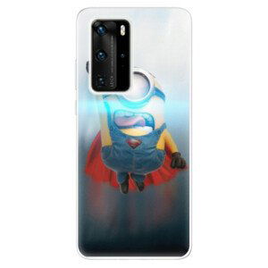 Odolné silikónové puzdro iSaprio - Mimons Superman 02 - Huawei P40 Pro