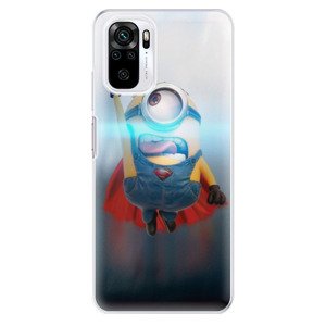 Odolné silikónové puzdro iSaprio - Mimons Superman 02 - Xiaomi Redmi Note 10 / Note 10S