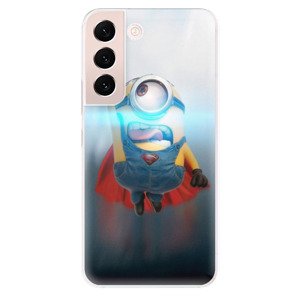 Odolné silikónové puzdro iSaprio - Mimons Superman 02 - Samsung Galaxy S22 5G