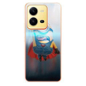 Odolné silikónové puzdro iSaprio - Mimons Superman 02 - Vivo X80 Lite 5G