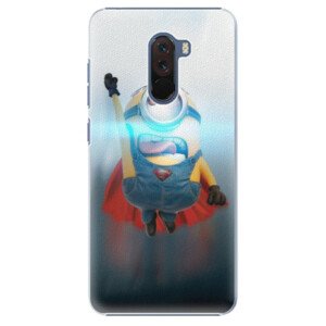 Plastové puzdro iSaprio - Mimons Superman 02 - Xiaomi Pocophone F1